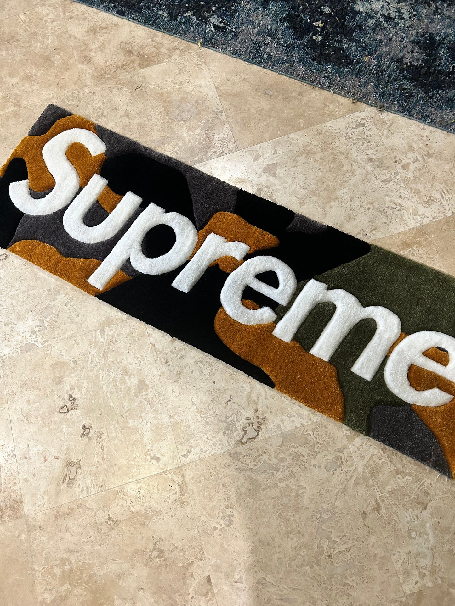 Box Logo Camo Rug