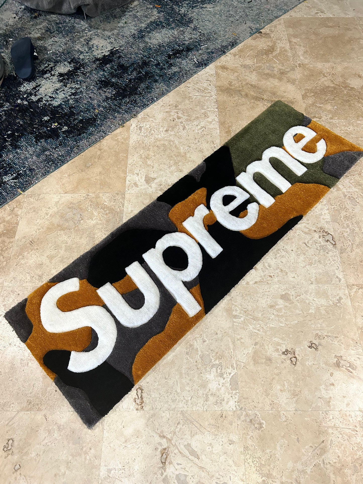 Box Logo Camo Rug