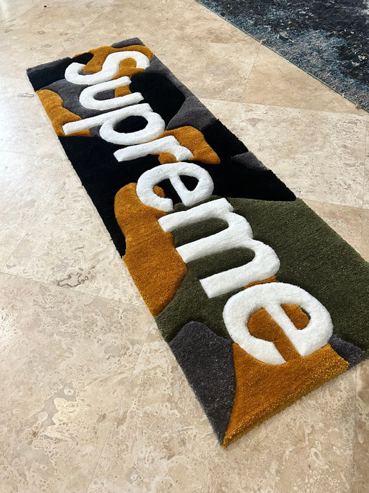 Box Logo Camo Rug