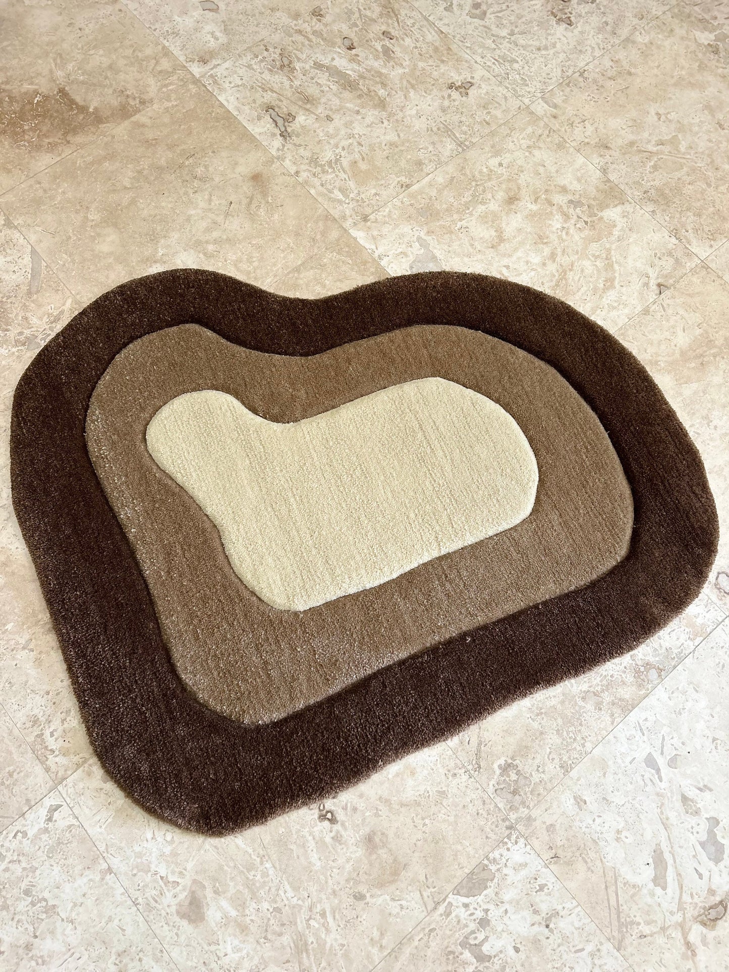 Earth-Tone Swirl Rug