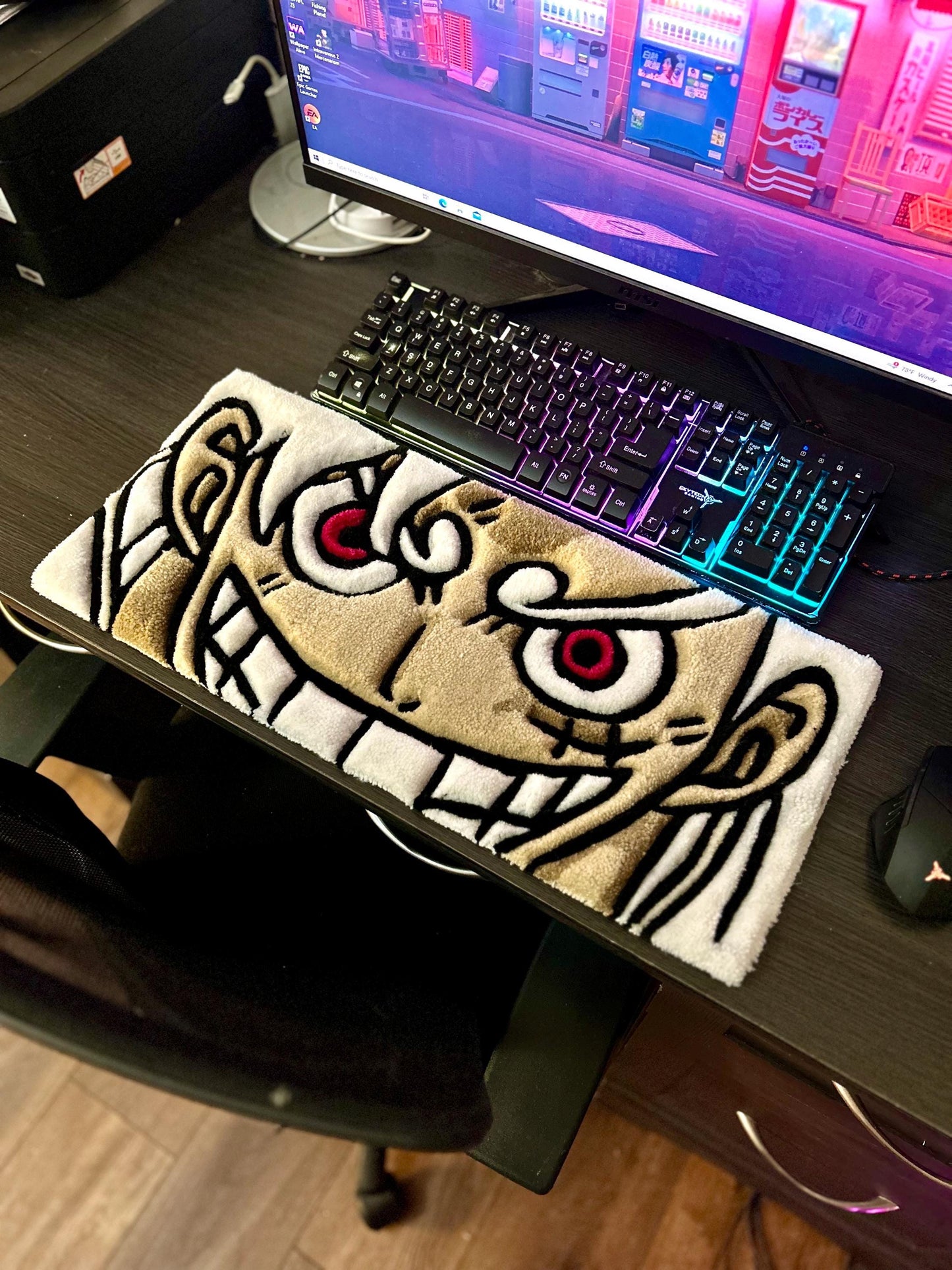 Luffy Gear 5 Keyboard Rug