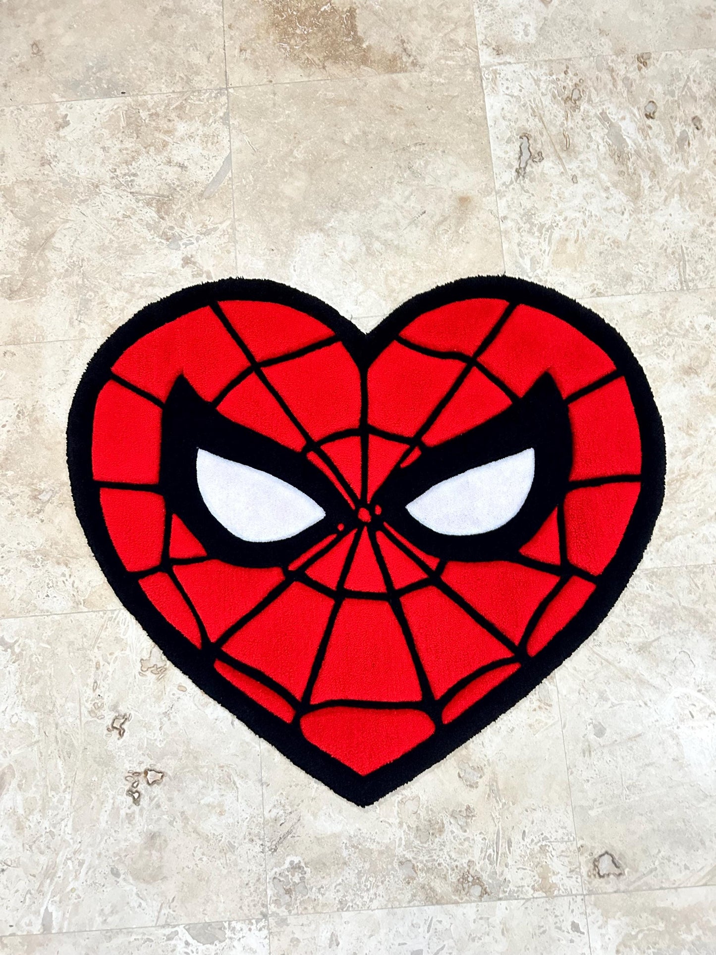 SpiderMan Heart Rug