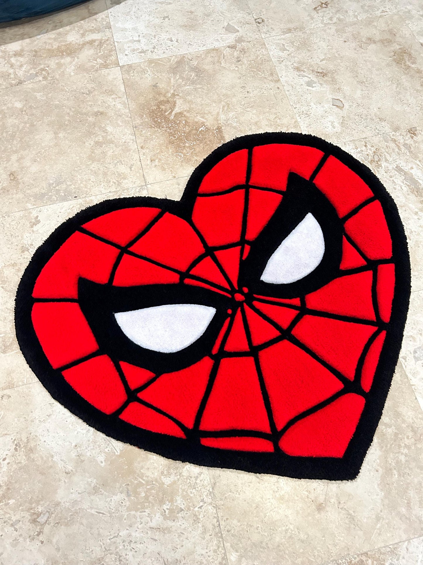 SpiderMan Heart Rug